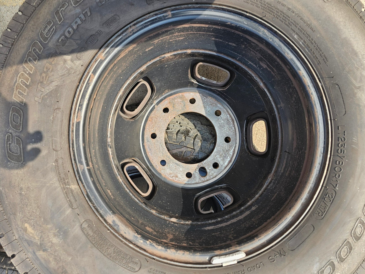 17" Dodge Ram 3500 Dually Laramie 8x200 wheels rims 2703 2704 OEM tires Texas Truck Tire