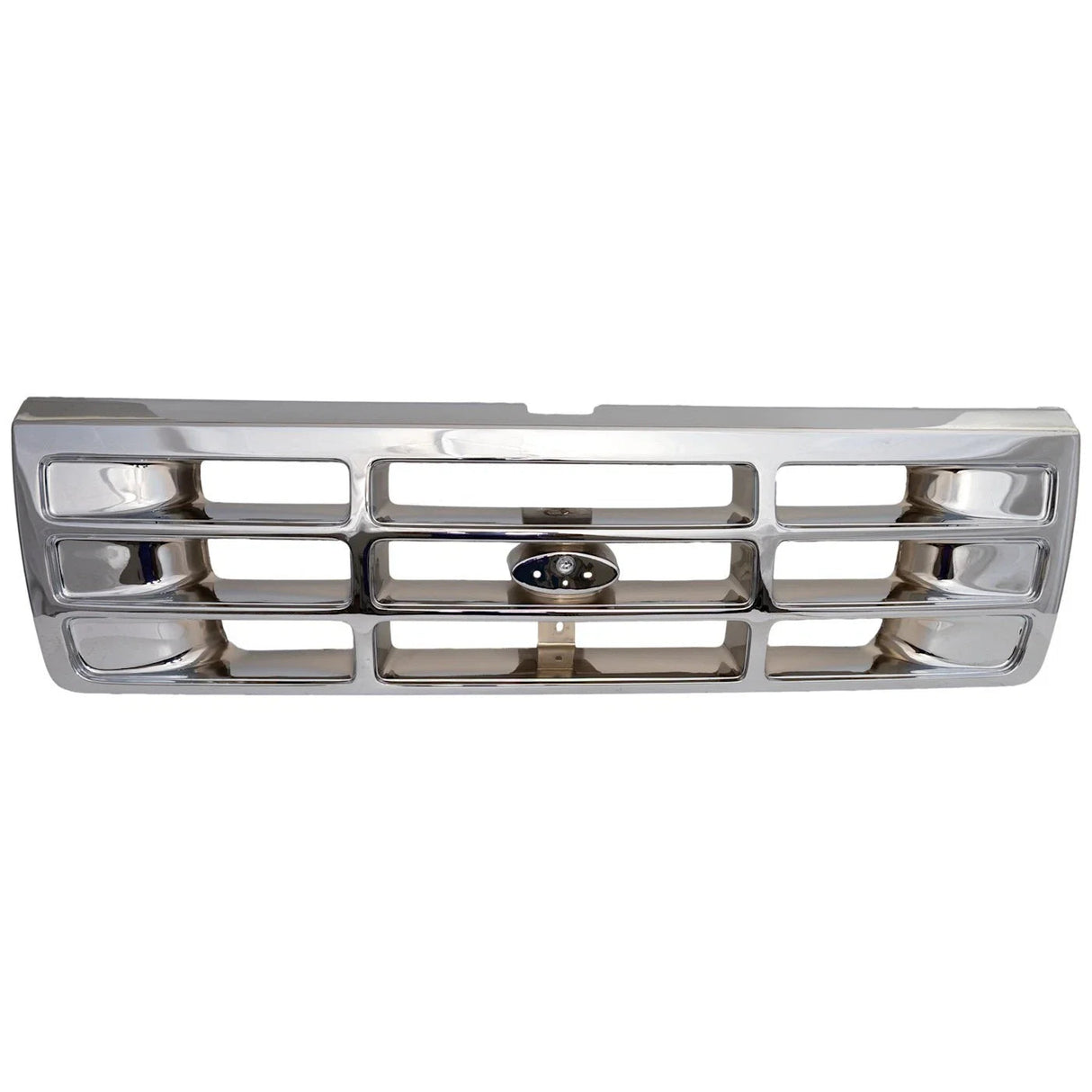 Complete Performance SOLID Chrome Grille - 1992-1997 Ford F-Series & Bronco Complete Performance