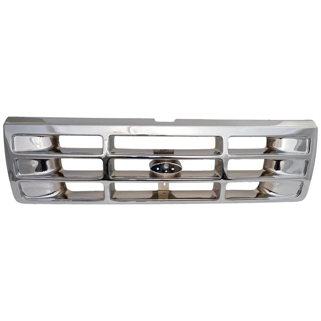 Complete Performance SOLID Chrome Grille - 1992-1997 Ford F-Series & Bronco Complete Performance