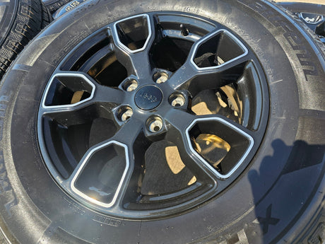 18" Jeep Wrangler SMOKY MOUNTAIN Black OEM 9198 wheels rims tires Texas Truck Tire