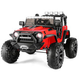 Electric 2-Seater Kids Jeep with LED Lights and 400W Motor - 24V Ride-On Truck Car