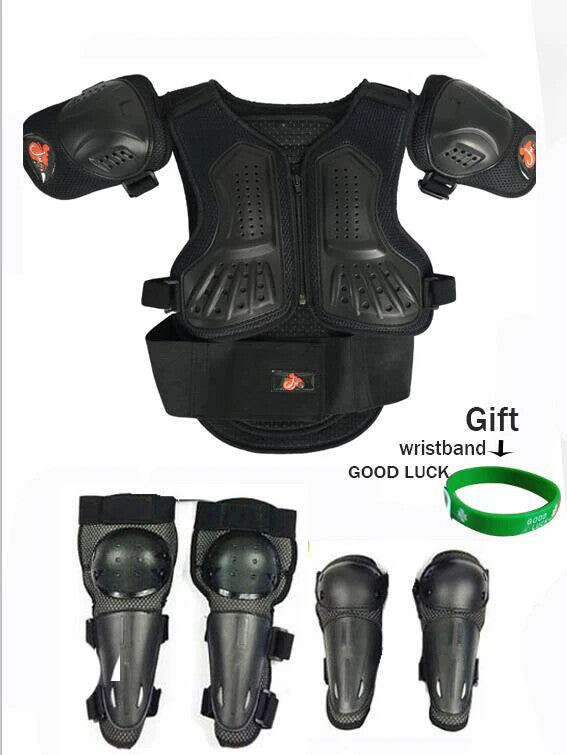 Kids Motocross Body Armor Back Protector Ride-On Horse Toy for Ages 4-15 Years