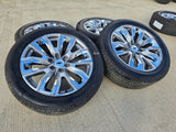 22" GMC Yukon Chevy Tahoe Escalade OEM chrome 95513 wheels rims tires NEW Texas Truck Tire