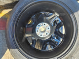 22" Dodge Ram 1500 OEM LIMITED Laramie wheels rims black 2725 2684 GENERAL Texas Truck Tire