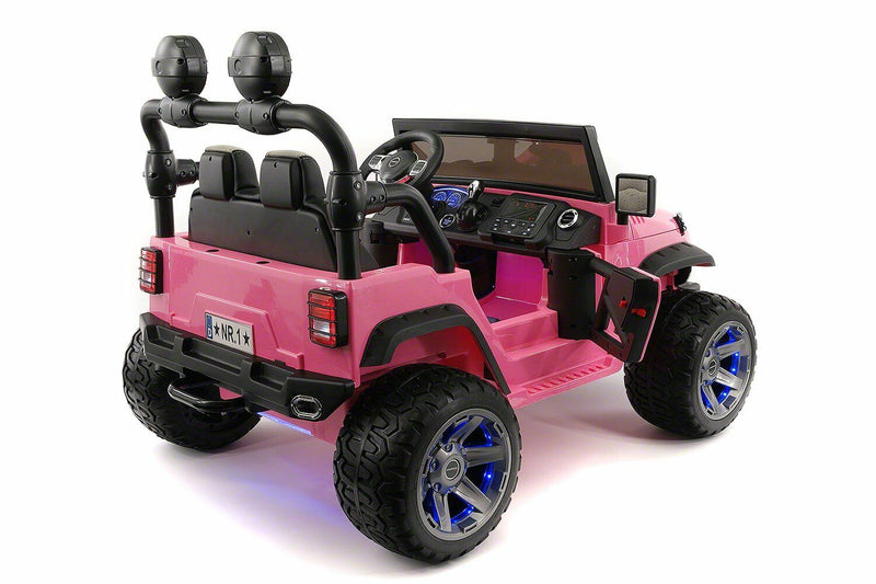 12V CHILD'S Girls RIDE ON TRUCK SUV JEEP 2 High-Powered Engines W/ Remote Control- Pink