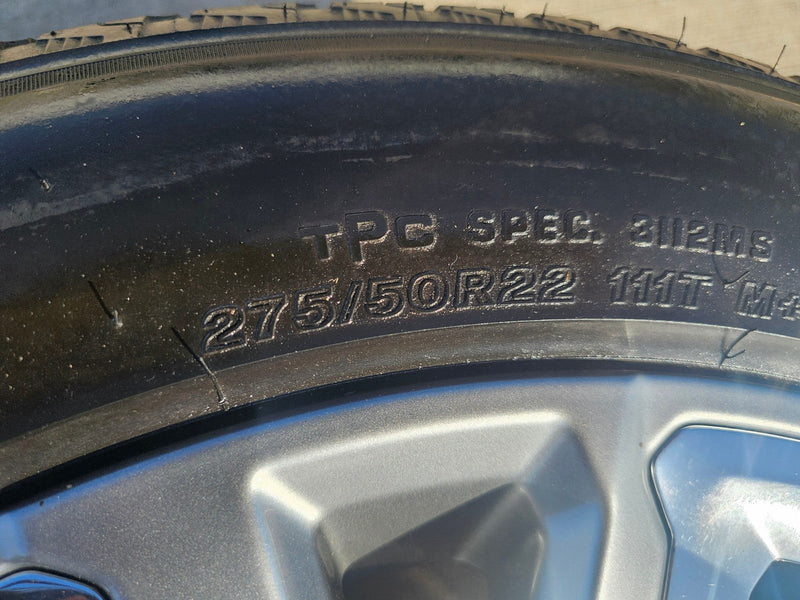 22" Chevy Silverado 1500 Tahoe Suburban OEM 5907 5901 spare wheel rim Texas Truck Tire