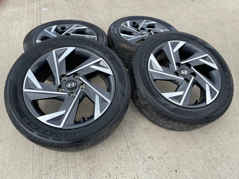 17" Hyundai Elantra Sonata OEM wheel rims 71067 Veloster 2024 2025 2026 GOODYEAR Texas Truck Tire