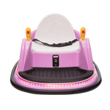6V Kids Ride-On Bumper Car with Remote Control, 360° Spin and Flashing Lights for Toddlers