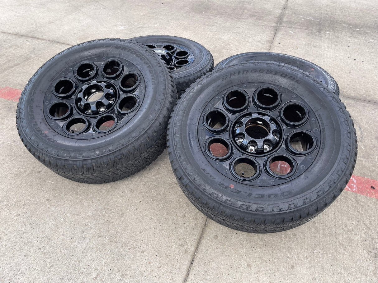20" Ford F-250 F-350 OEM black Lariat 10299 10484 wheels rims 2024 2025 2026 Texas Truck Tire