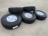 17" Ford Bronco HERITAGE SASQUATCH OEM 10463 wheels rims white 37" BFG NEW Texas Truck Tire