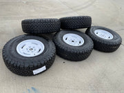 17" Ford Bronco HERITAGE SASQUATCH OEM 10463 wheels rims white 37" BFG NEW Texas Truck Tire