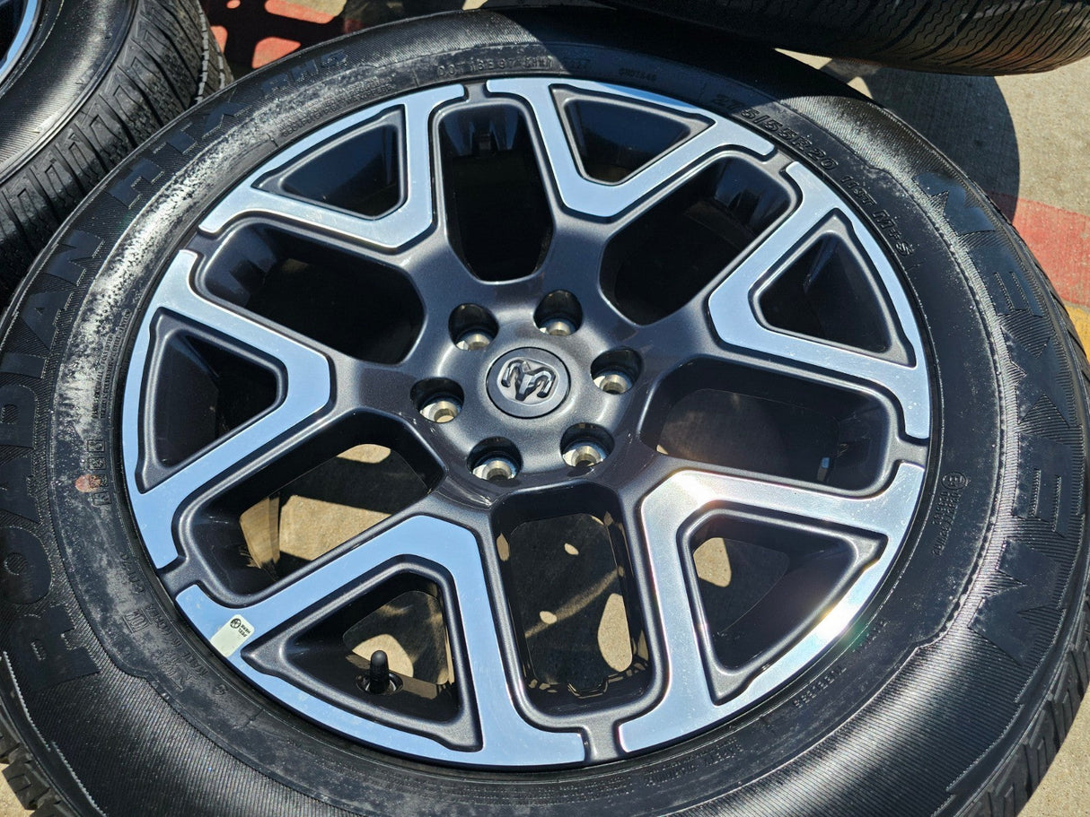 20" Dodge Ram 1500 OEM 94059 Laramie wheels rims 68583860AA 2024 2025 2026 NEW Texas Truck Tire