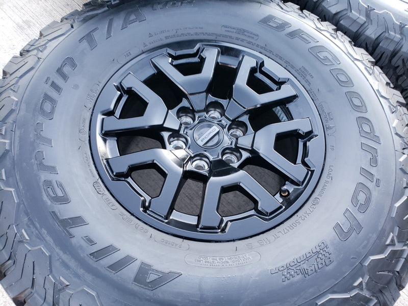 17" Ford F-150 Raptor Bronco OEM rims wheels BFG 10461 tires 2025 2026 BFG NEW Texas Truck Tire