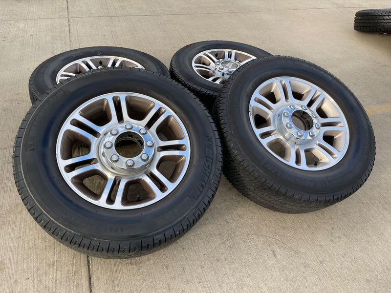 20" Ford F-250 F-350 OEM 3951 3845 KING RANCH rims wheels tires MICHELIN LTX A/T Texas Truck Tire