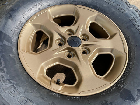 17" Jeep Gladiator RUBICON OEM wheels rims BRONZE Wrangler 9236 NEW 35" BFG Texas Truck Tire