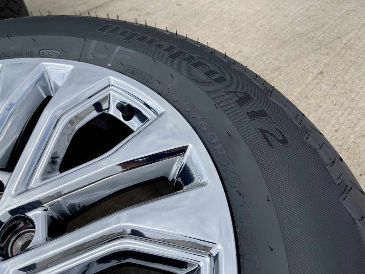20" Ford F-150 LARIAT Limited OEM 10619 rims wheels CHROME Expedition 2026 NEW Texas Truck Tire