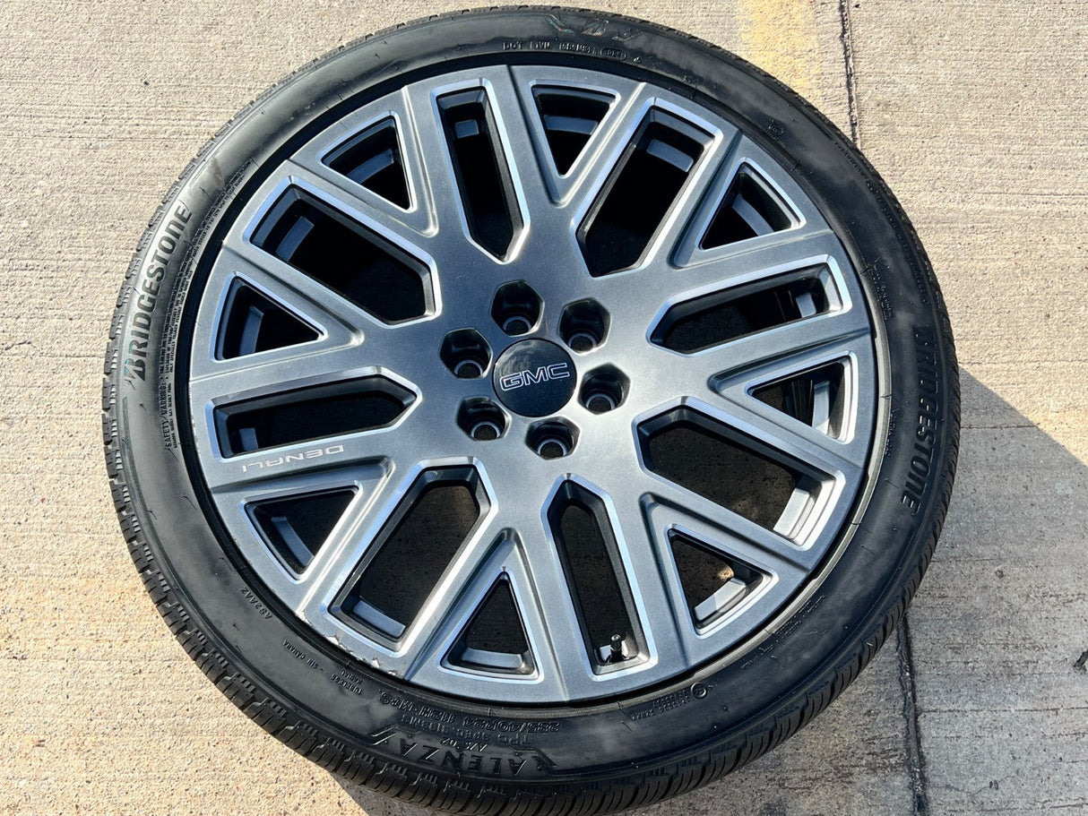 24" GMC Yukon Sierra DENALI OEM wheel rim tire 2022 2023 2024 2025 2026 NEW Texas Truck Tire