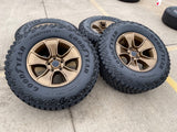 (4) 17" Jeep Wrangler Rubicon OEM 96226 wheels rims Gladiator NEW Texas Truck Tire