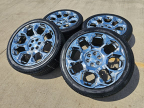 24" GMC Yukon Sierra Tahoe Cadillac Escalade V OEM wheels rims 2025 2026 NEW Texas Truck Tire