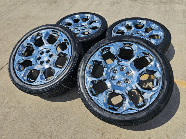 24" GMC Yukon Sierra Tahoe Cadillac Escalade V OEM wheels rims 2025 2026 NEW Texas Truck Tire