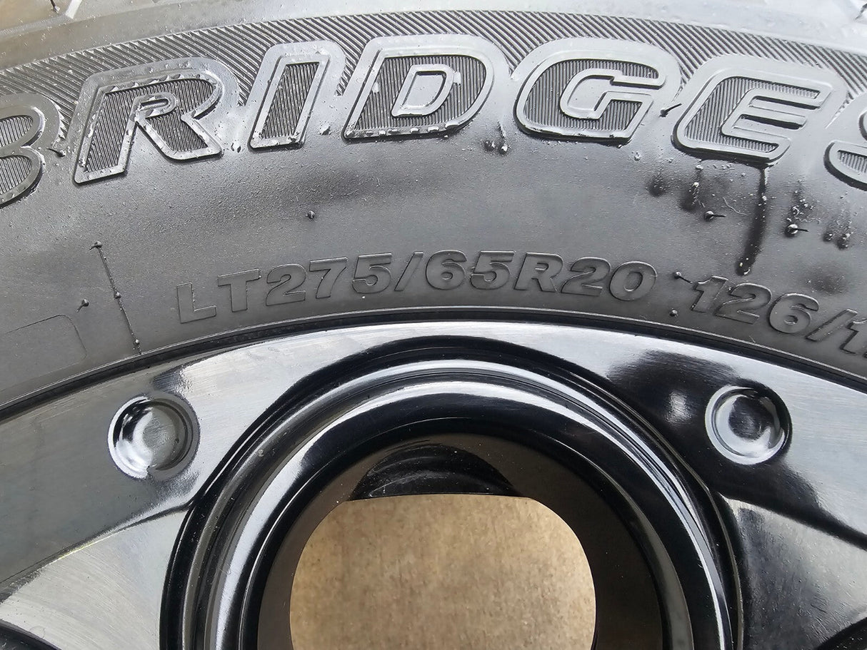 20" Ford F-250 F-350 OEM black LARIAT wheels rims 10299 tires BRIDGESTONE NEW Texas Truck Tire