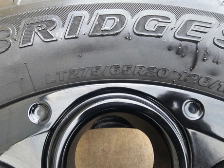 20" Ford F-250 F-350 OEM black LARIAT wheels rims 10299 tires BRIDGESTONE NEW Texas Truck Tire