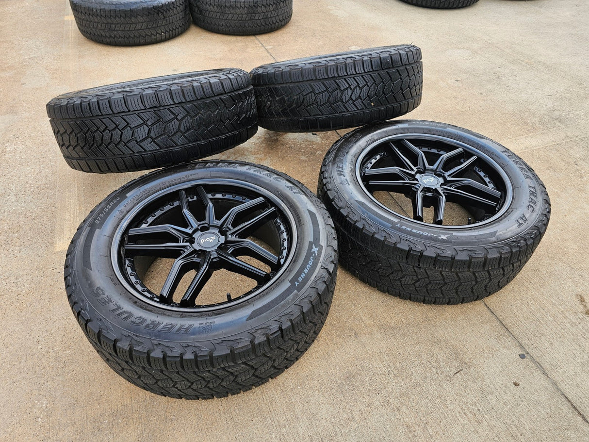 20" 20x9 NICHE Methos M194 Jeep Wrangler wheels rims 5x114.3 5x4.5 Texas Truck Tire