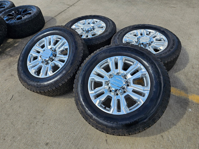 20" GMC Sierra Denali 2500 3500 OEM 5957 wheels rims tires 2024 2025 2026 NEW Texas Truck Tire