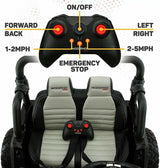 2023 12V Children's Jeep Dual-Seater Ride On Kids Vehicle Truck with Remote Control, 3 Gears, Melodies.