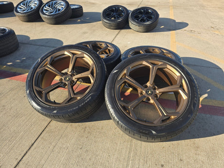 22" Lamborghini Urus OEM wheels rims Taigete 2022 2023 2024 2025 2026 BRONZE Texas Truck Tire