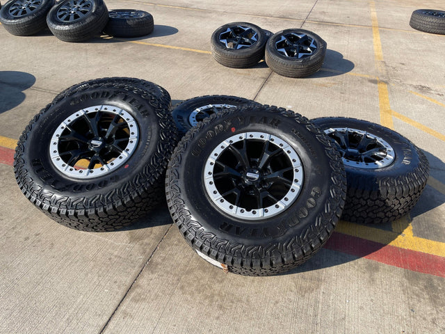 17" Ford F-150 Raptor Bronco R OEM Replica BEADLOCK 10460 rims wheels NEW 35" Texas Truck Tire