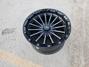 17x9 KMC Signal KM102 Ram 1500 Jeep Wrangler Gladiator rim wheel 5x127 5x139 Texas Truck Tire
