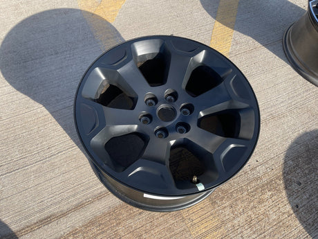 (1) 20" Dodge Ram 1500 OEM Laramie Black 2680 wheel Spare 2022 2023 2024 2025 Texas Truck Tire