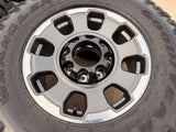 18" Ford F-250 F-350 OEM TREMOR rims wheels 10482 tires 35" DURATRAC A/T Texas Truck Tire
