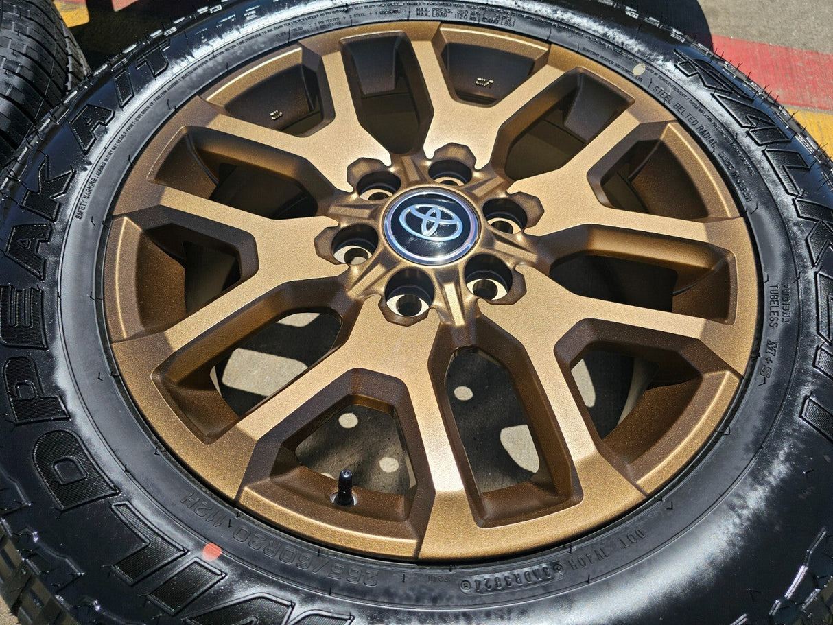 20" Toyota Tundra TSS TRD OEM wheels rims 95359 Sequoia bronze 2025 2026 NEW Texas Truck Tire