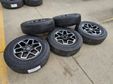 18" Ford Bronco wheels rims tires black 95213 Ranger tires BRIDGESTONE DUELER AT Texas Truck Tire