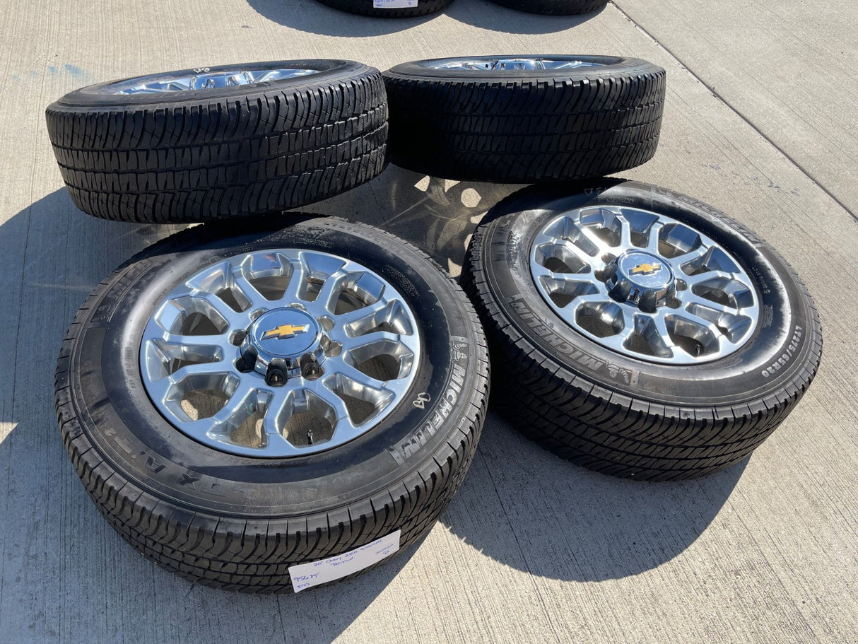 20" Chevy Silverado HIGH COUNTRY GMC Sierra AT4 2500 3500 OEM 95685 wheels rims Texas Truck Tire