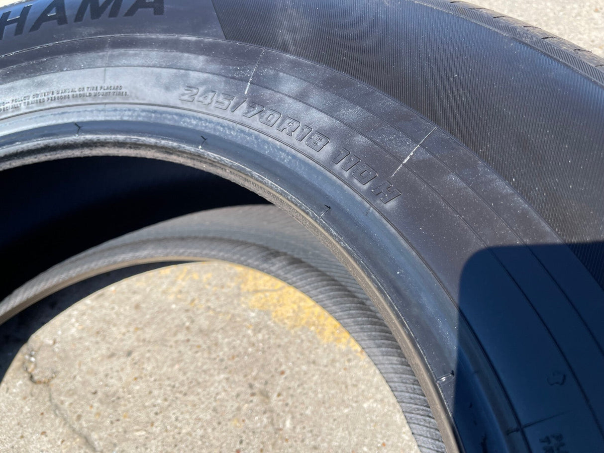 (4) 245/70/18 Yokohama Geolander X-CV tires NEW Sierra Tundra Silverado Texas Truck Tire