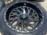 22x12 XTREME FORCE XF- 8 Chevy Silverado Ford F-150 RAM wheels rims 6x139 6x135 Texas Truck Tire