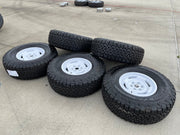17" Ford Bronco HERITAGE SASQUATCH OEM 10463 wheels rims white 37" BFG NEW Texas Truck Tire