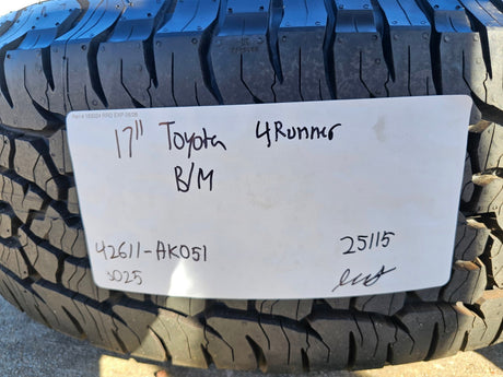 17" Toyota Tacoma 4Runner TRD OEM 10638 wheels rims 2024 2025 2026 BFG NEW Texas Truck Tire