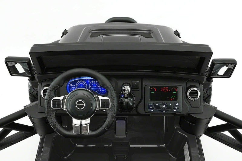 12V 2 Seater Children's Ride-On Jeep Truck - 2 High-Performance Motors, Illumination, Rubber Wheels + Remote Control