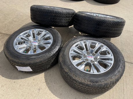 20" GMC Sierra Yukon Denali OEM 5917 wheels rims Chevy 2021 2022 2023 2025 2026 Texas Truck Tire