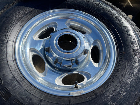 16" Ford F-250 F-350 Excursion OEM 3408 polished wheels rims tires Texas Truck Tire
