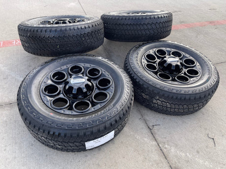 20" Ford F-250 F-350 OEM black Lariat 10299 10484 wheels rims 2024 2025 2026 NEW Texas Truck Tire