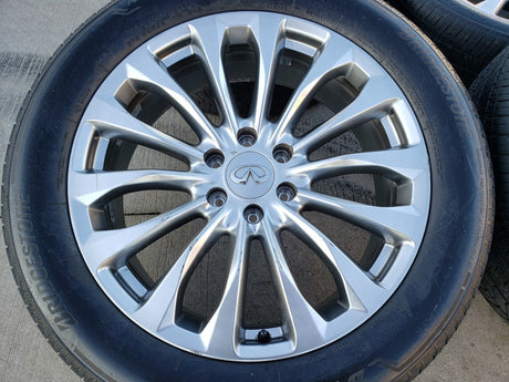 22" Infiniti QX80 QX56 Nissan Titan OEM 62799 73770 wheels rims tires Texas Truck Tire
