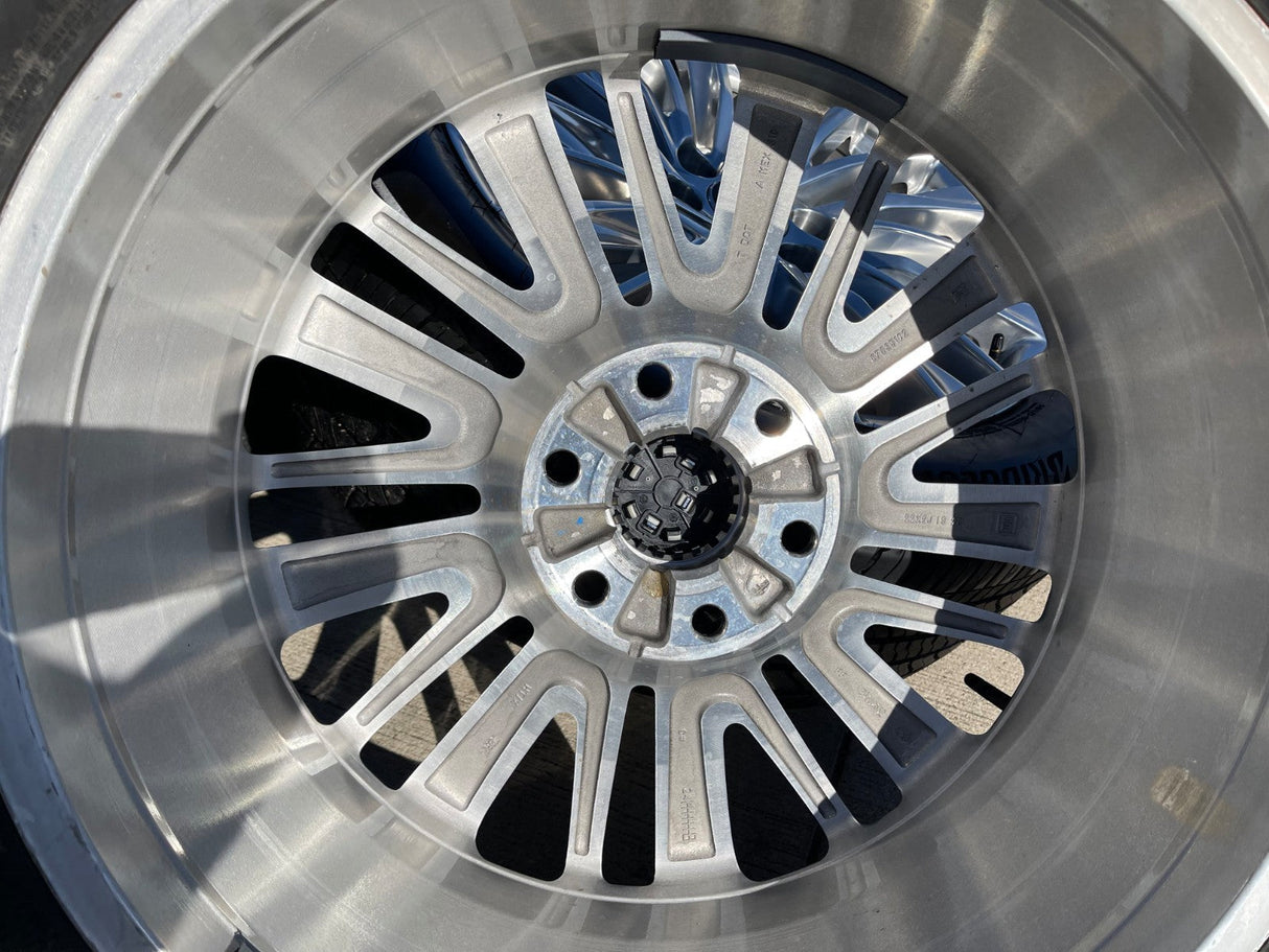 22" Cadillac Escalade Platinum OEM wheels rims tires 2024 2025 2026 NEW Texas Truck Tire