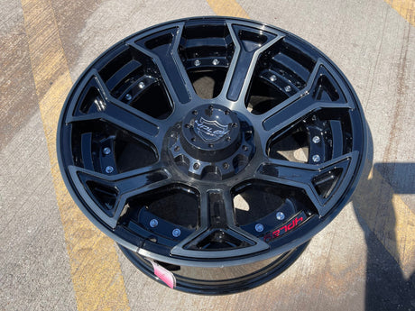 20x10 4Play 4P70 rim wheel -24 Chevy Ford Ram F-150 Silverado 6x139 6x135 Texas Truck Tire