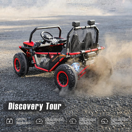 Off-Road UTV Toy for Kids - 2 Seater Ride-On Car, 12V Battery-Powered, Electric 4WD
