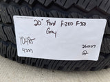 20" Ford F-250 F-350 OEM gray Lariat 10485 10296 wheels rims BRIDGESTONE A/T Texas Truck Tire